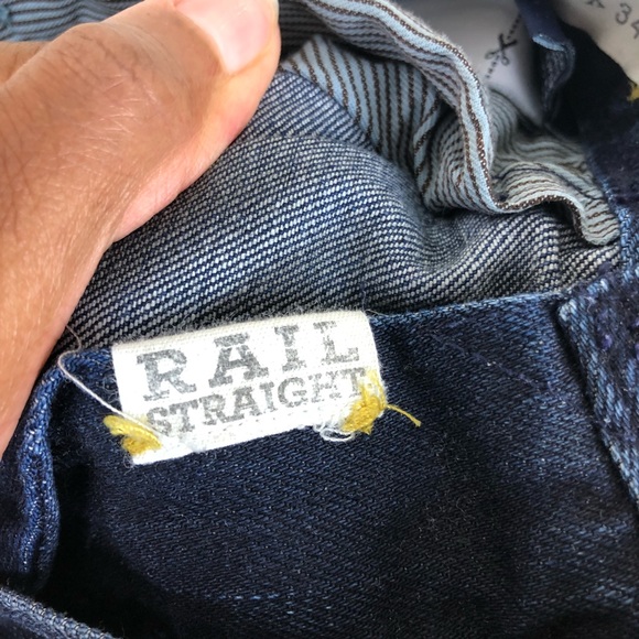 Madewell Rail Straight Jeans In Dark Wash - Picture 3 of 5